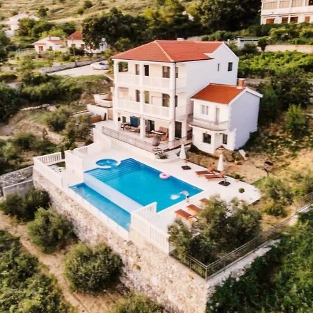 Sea View Luxury Apart Hotel Villa Conte With Swiming Pool And Romantic Spa Podstrana Exterior foto